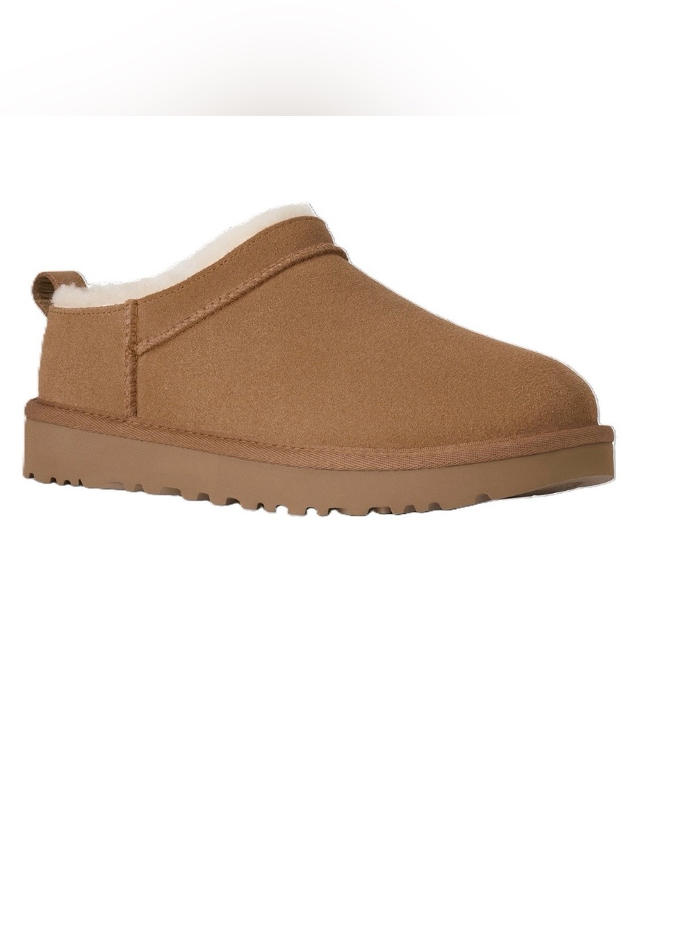 UGG Women's Classic Micro Pull Tab Round Toe Booties in Chesnut Size 7